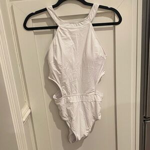 Chic White One-Piece Swimsuit